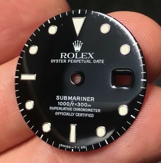 Vintage NOS Rolex Submariner ref.  16800 168000 16610 Tritium Dial Hands 6