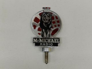 Vintage J R Gaunt Enamel Metal Mc Michael Radio Car Badge Auto Emblem