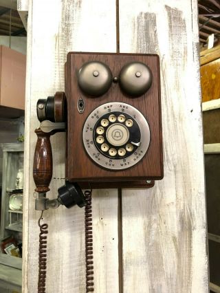 Wall Telephone Vintage Western Electric Rotary Dial Wall Phone