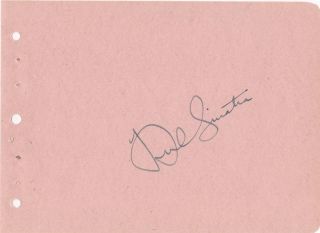 Frank Sinatra Signed Sheet Jsa Certified Authentic Autograph Rare