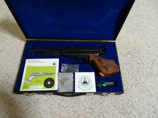 Feinwerkbau/beeman Model 80.  177 Cal Vintage Nos In Display Case Air Pistol