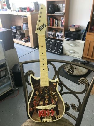 Rare Vintage Kiss 1977 Aucoin Toy Guitar