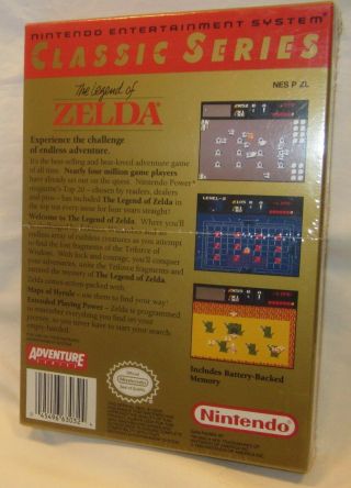 Vintage Nintendo The Legend of Zelda Classic Series FACTORY 3