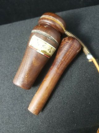 Vintage Cecil W Leker Stuttgart Ark Duck Call 1940 - 1950 8