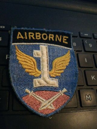 Wwii Us Army 1st Allied Airborne Patch D - Day - Bulge - See Store