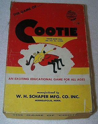 The Game Of Cootie Cat 200 / 1949 By Wh Schaper Mfg / 1 Day
