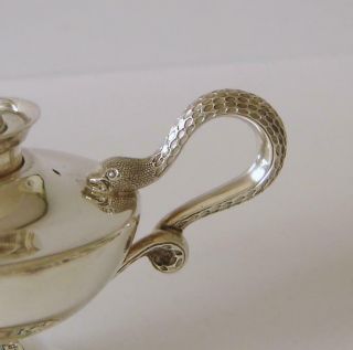 Indian Colonial Sterling Silver Aladdin ' s Lamp Table Cigarette Lighter 134 Grams 7