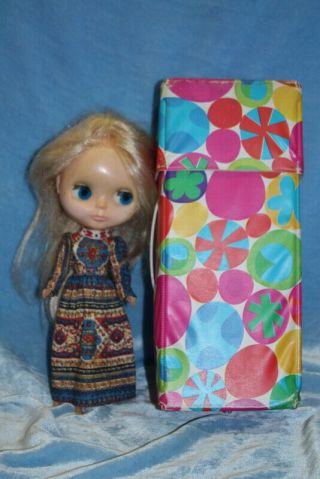 Vtg 1972 Blythe Doll By Kenner Dress Changing Eyes With Small Talk Case
