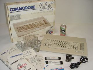Vintage Commodore 64c Personal Computer W/ Geos,  Accs & Manuals