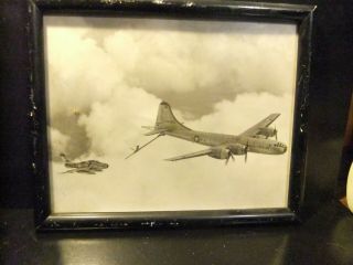 B29 Bomber Jet Refuel Framed Picture World War 2 Us Air Force