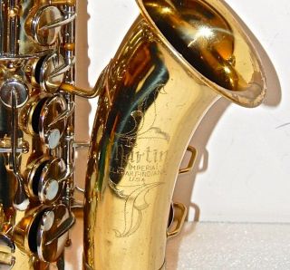 Vintage Martin Imperial Alto Saxophone - American Made in Elkhart Indiana 4