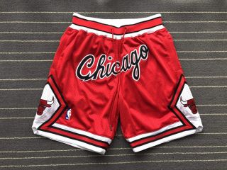 Just Don Mitchell And Ness Vintage Red Chicago Bulls Shorts S M L Xl