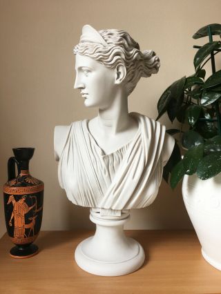Diana Statue Bust - Greek Goddess Of Hunting (artemis) (21inch/53cm)
