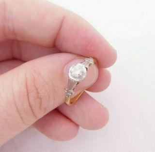 18ct Gold Diamond Ring,  Art Deco 18k 750