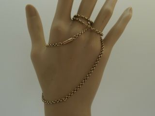 18.  25in Faceted Links Hm Victorian 9ct Gold Belcher Necklace Barrel Clasp 3.  5g
