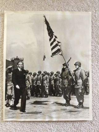 Ww2 Us Army Airborne Command Demonstration 8x10 Press Release Photo