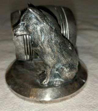 Victorian Silver Plated Napkin Ring Fox James W Tufts BOSTON 1532 2