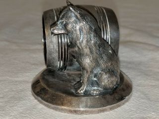 Victorian Silver Plated Napkin Ring Fox James W Tufts BOSTON 1532 3