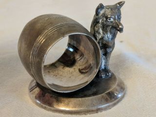 Victorian Silver Plated Napkin Ring Fox James W Tufts BOSTON 1532 7