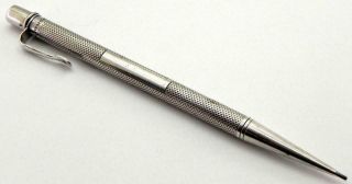 Antique Solid Silver Propelling Pencil,  By Sampson Mordan,  London 1936.
