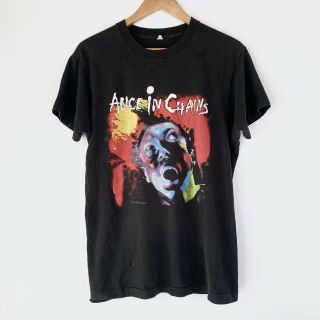 1990 Alice In Chains Facelift Vintage Tour Band Rock Shirt 90s Soundgarden