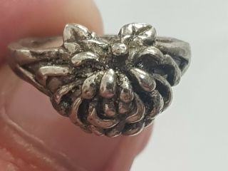 Fantastic Extremely Rare Vintage Silver Ring Detail.  6,  3 Gr.  19 Mm