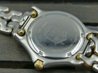 Vintage watch mens Steel Gold TAG Heuer link SEL 200m S95.  206 Quartz RARE 42mm 10