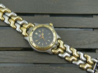 Vintage watch mens Steel Gold TAG Heuer link SEL 200m S95.  206 Quartz RARE 42mm 2