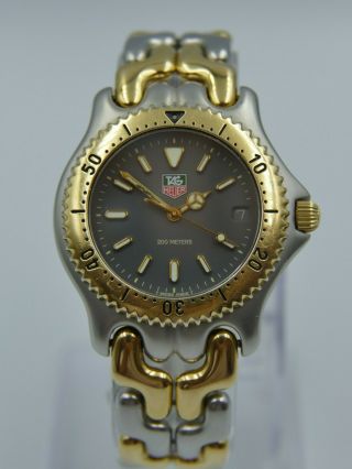 Vintage watch mens Steel Gold TAG Heuer link SEL 200m S95.  206 Quartz RARE 42mm 4