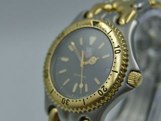 Vintage watch mens Steel Gold TAG Heuer link SEL 200m S95.  206 Quartz RARE 42mm 7