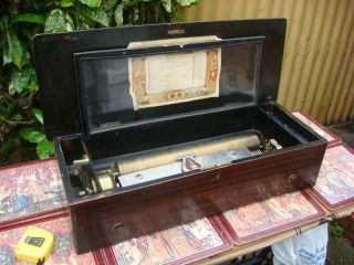 Antique 19th century cylinder music box 2