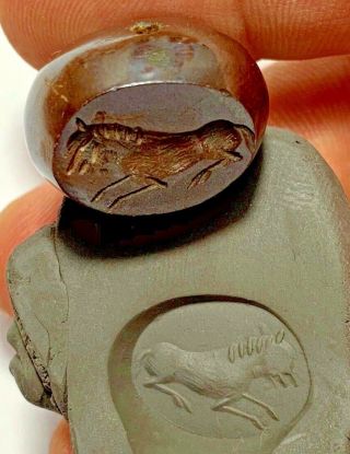 Rare Stamp Seal Pendant With Animal 18,  9gr 22.  0mm