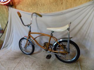 1968 SCHWINN STINGRAY MIDGET MINI MUSCLE BIKE VINTAGE KRATE COPPERTONE DELUXE 16 4