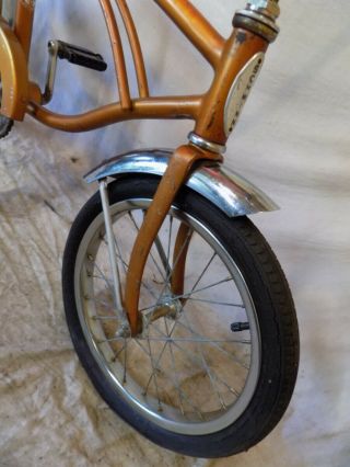 1968 SCHWINN STINGRAY MIDGET MINI MUSCLE BIKE VINTAGE KRATE COPPERTONE DELUXE 16 7