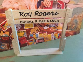Vintage Marx Toys Roy Rogers Double R Bar Ranch Entrance Gate