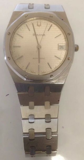 Rare Vintage Mens Bulova Royal Oak Automatic For Spares Ref.  4420101