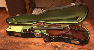 Rare Antique Zimmermann German Violin In Case Circa 1890 - 1920’s