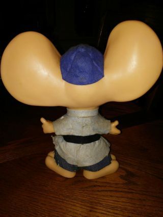 Vintage 2 Huron Products Topo Gigio BANKS baseball and engineer Dolls Toys 3