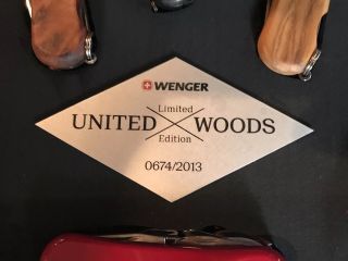 Wenger United Woods Limited Edition Knife Set 674/2013 Rare 8