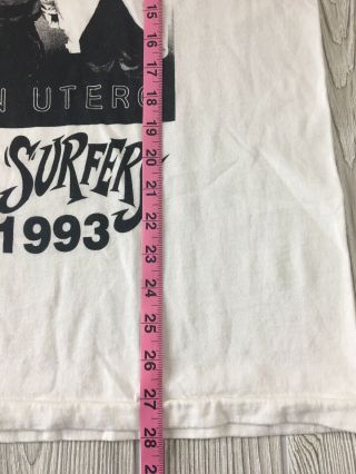 Vintage Nirvana 1993 In Utero Tour T - Shirt W/ Butthole Surfers Size L 4