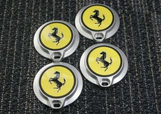 Ferrari Enzo Titanium Wheel Center Caps Rare