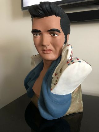 Large Vintage Elvis Presley Life Size Bust Head 1970 