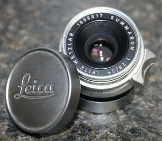 Rare Leica Summaron 1:2.  8/35mm Rangefinder Lens In Screw Mount