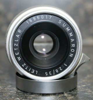 RARE Leica SUMMARON 1:2.  8/35mm Rangefinder Lens In Screw Mount 2