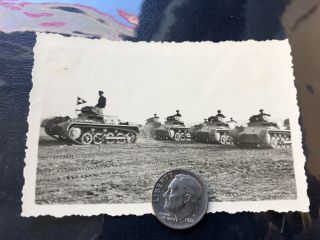 Ww 2 German Panzer Tank Photo Skull Flag
