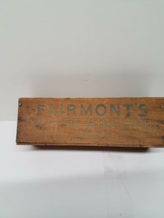 Vintage Fairmont’s 5 pound Pastuerized Wood Cheese Box 3