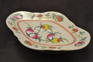 Antique 19th Century Chinese Export Footed Fruit Dish ND3567 2