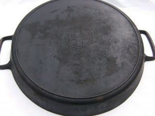 Rare Griswold Size 20 Cast Iron Skillet 728 Erie,  Pa