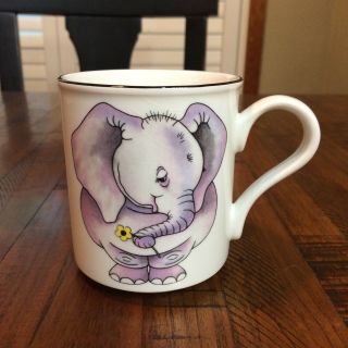 Vintage Arthur Wood Elephant Back To Front Mug