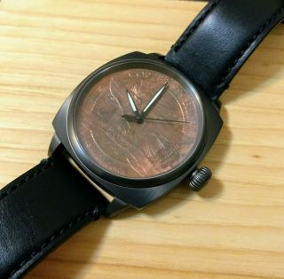 Shinola Coin Face Watch Ultra Rare 1/2 Made Collectors Item